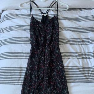 Black/Floral Summer Dress